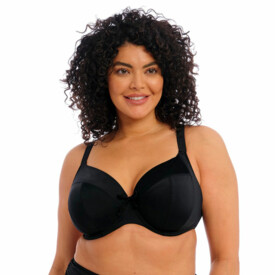 ES7284BLK Plavky vrchní díl ELOMI SWIM PLAIN SAILING UW PLUNGE BIKINI TOP BLACK