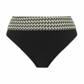 FS504677LAC Plavky spodní díl FANTASIE SWIM KOH LIPE FOLD BIKINI BRIEF BLACK AND CREAM