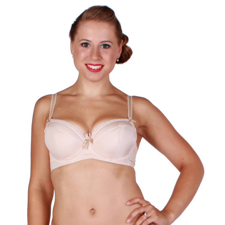 Podprsenka COMEXIM BASIC PLUNGE BRA NUDE