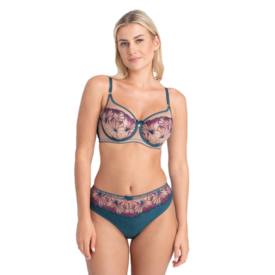 SAOLETM300TEL Kalhotky SAMANTA OLETTE M300 THONG TEAL