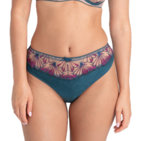 SAOLETM300TEL Kalhotky SAMANTA OLETTE M300 THONG TEAL