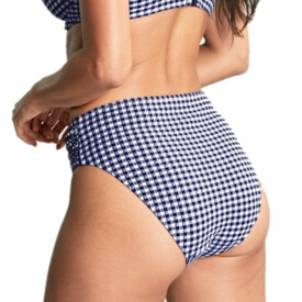 SW1729NGM Plavky spodní díl PANACHE SWIM OLIVIA MIDI BRIEF NAVY GINGHAM