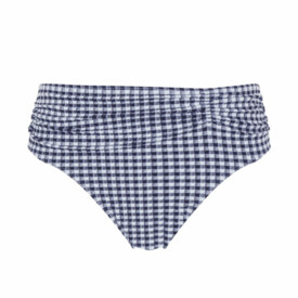 SW1729NGM Plavky spodní díl PANACHE SWIM OLIVIA MIDI BRIEF NAVY GINGHAM