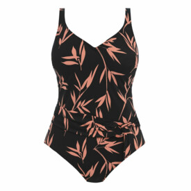 FS502439LAK Plavky jednodílné FANTASIE LUNA BAY UW PLUNGE SWIMSUIT LACQUERED BLACK