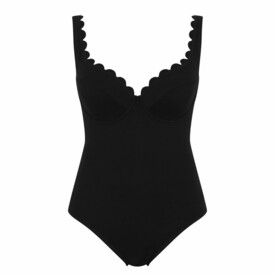 SW1780BLK Plavky jednodílné PANACHE SWIM RITA PLUNGE SWIMSUIT BLACK