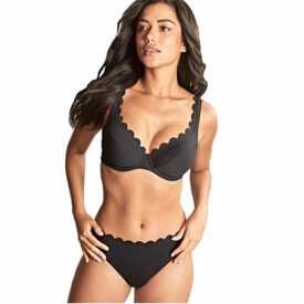 SW1784BLK Plavky vrchní díl PANACHE SWIM SPIRIT PLUNGE BIKIN TOP BLACK