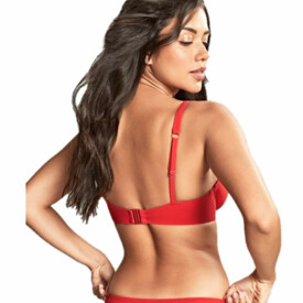 SW1754RED Plavky vrchní díl PANACHE SWIM ROSSA BILLIE WIRED TRIANGLE PLUNGE BIKINI ROSSA RED