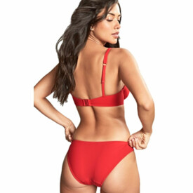 SW1754RED Plavky vrchní díl PANACHE SWIM ROSSA BILLIE WIRED TRIANGLE PLUNGE BIKINI ROSSA RED