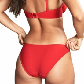 SW1756RED  Plavky spodní díl PANACHE SWIM ROSSA BRAZILIAN BRIEF ROSSA RED