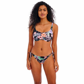 AS205375MIH Plavky spodní díl FREYA SWIM KAMALA BAY TIE SIDE BIKINI BRIEF MIDNIGHT