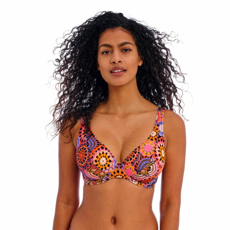 AS205613MUI Plavky vrchní díl FANTASIE SWIM SANTIAGO NIGHTS UW HIGH APEX BIKINI TOP MULTI