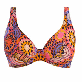 AS205613MUI Plavky vrchní díl FANTASIE SWIM SANTIAGO NIGHTS UW HIGH APEX BIKINI TOP MULTI