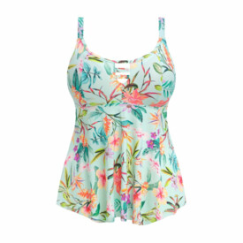 ES801861AQA Plavky vrchní díl ELOMI SWIM SUNSHINE COVE NON WIRED MOULDED TANKINI AQUA