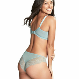 PA9392BAR Kalhotky PANACHE ANA BRAZILIAN BRIEF BLUE/ASH ROSE