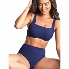 SW1755NAY Plavky spodní díl PANACHE SWIM AZZURO HIGH WAIST BRIEF NAVY