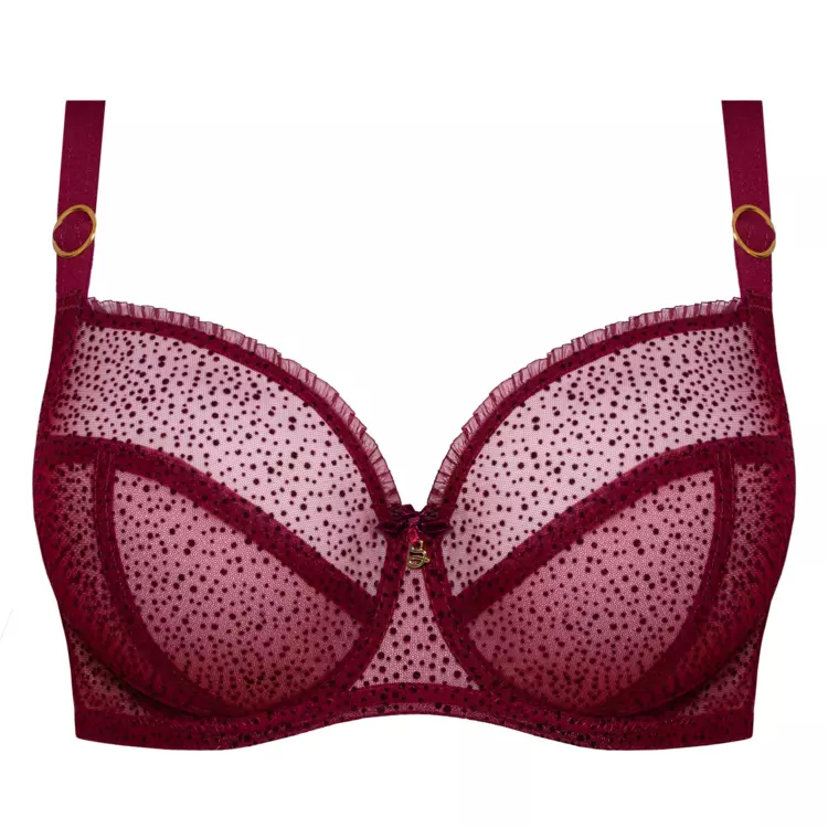 SAVALENA911RUY Podprsenka SAMANTA VALENTINA A911 SOFT FULL CUP BRA RUBY