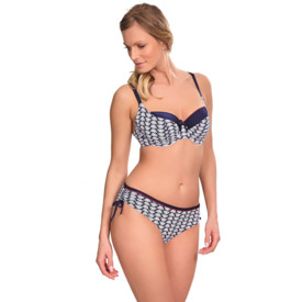 Plavky vrchní díl PANACHE SWIM MILANO BALCONNET BIKINI NAVY PRINT