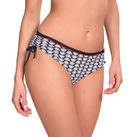 SW1159 Plavky spodní díl PANACHE SWIM MILANO DRAWSIDE PANTS NAVY PRINT