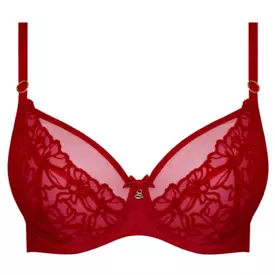 Podprsenka SAMANTA EMMA A123 SOFT BALCONY BRA CRIMSON