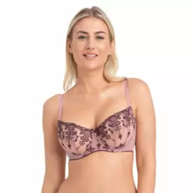 SACARMA145HER Podprsenka SAMANTA CARMEN A145 SOFT HALF CUP BRA HEATHER