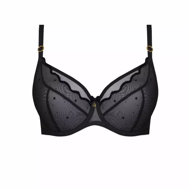 SAMELAA123BLK_SAMANTA MELANIA A123 SOFT BALCONY BRA BLACK