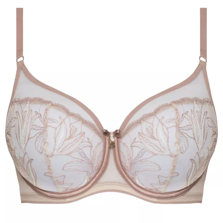 SASAVAA143CAO Podprsenka SAMANTA SAVANA A143 SOFT HIGH APEX BRA CAPPUCINO