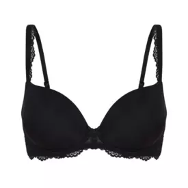 LD1400-3BLK_LINGADORE 1400-3 DAILY LACE PUSH-UP T-SHIRT BLACK