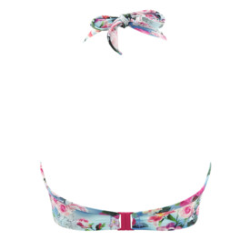 Plavky vrchní díl PANACHE SWIM ALANIS HALTERNECK BLUE/FLORAL