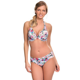 Plavky spodní díl PANACHE SWIM ALANIS GATHER PANTS BLUE/FLORAL