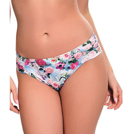 Plavky spodní díl PANACHE SWIM ALANIS GATHER PANTS BLUE/FLORAL