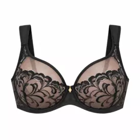 Podprsenka MEDIOLANO ROMA 19178 PLUNGE BRA BLACK