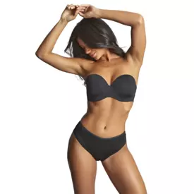 PA10900BLK_PANACHE 365 MOULDED STRAPLESS BRA BLACK