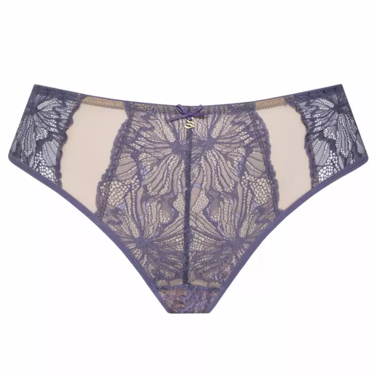 SAMILAM400ANE Kalhotky SAMANTA MILA M400 THONG ANTHRACITE