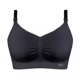 HMMBRCBLK_HOTMILK MY NECESSITY MULTIFIT SEAMLESS NURSING REGULAR CUP BRA BLACK