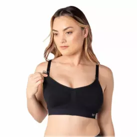 HMMBRCBLK_HOTMILK MY NECESSITY MULTIFIT SEAMLESS NURSING REGULAR CUP BRA BLACK