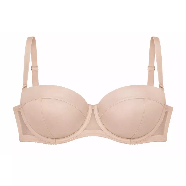 MEANG19231BEZ Podprsenka MEDIOLANO ANGEL STRAPLESS BRA BEZOWY