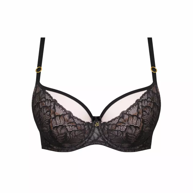 SAAMELA123BLK_SAMANTA AMELIA A123 SOFT BALCONY BRA BLACK