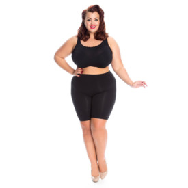 Ochrana stehen THE BIG BLOOMERS COMPANY PROTIODĚROVÉ KALHOTKY ANTI CHAFING LONG LEG SLIP SHORTS BLACK