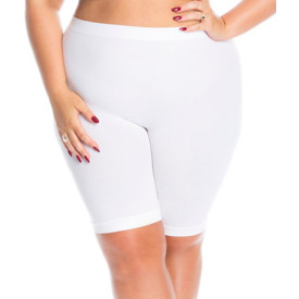 Ochrana stehen THE BIG BLOOMERS COMPANY PROTIODĚROVÉ KALHOTKY ANTI CHAFING LONG LEG SLIP SHORTS WHITE