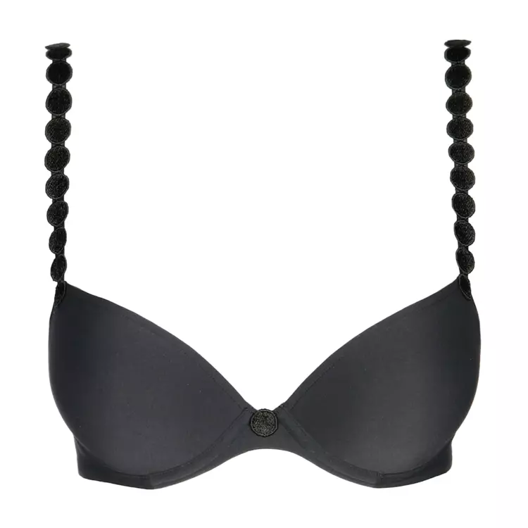 MJ0120822CHB_MARIE JO TOM PADDED PLUNGE BRA CHARCOAL
