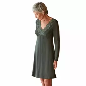 JA1060272OLE Košilka JANIRA GRETA JOLIE 60272 NIGHTDRESS M/L OLIVE