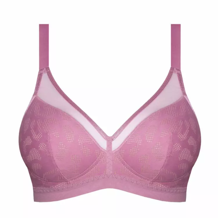 SAALEXA540HER Podprsenka SAMANTA ALEX A540 PLUNGE MOULDED WIRELESS BRA HEATHER