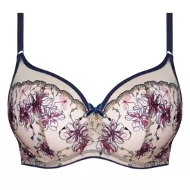 SAFRIDAA143SAE_SAMANTA FRIDA A143 SOFT HIGH APEX BRA SAPPHIRE