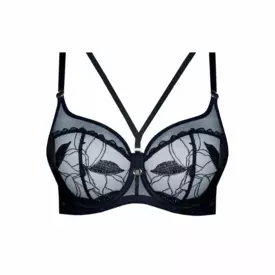 SAKENDAA143BLK_SAMANTA KENDALL A143 SOFT HIGH APEX BRA BLACK