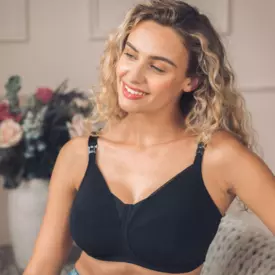RO1463BLK_ROYCE CARA NURSING FULL CUP NON PADDED BRA BLACK