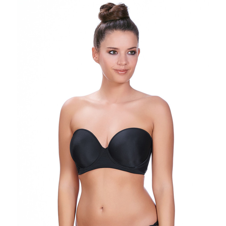 Plavky vrchní díl FREYA DECO SWIM UW MULTIWAY BANDEAU BIKINI TOP BLACK
