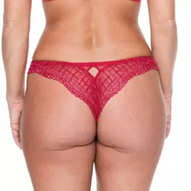 LB53565RAL_LOUISA BRACQ TWEEGY TANGA ROUGE A LEVRE