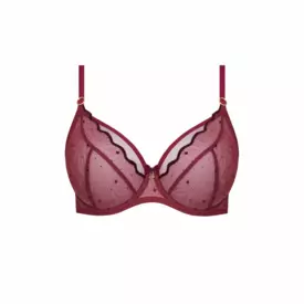 SAMELAA123CLT_SAMANTA MELANIA A123 SOFT BALCONY BRA CLARET
