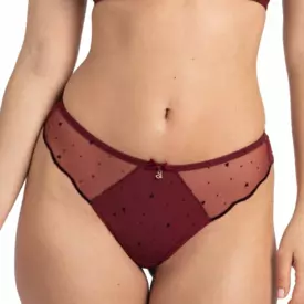 Kalhotky SAMANTA MELANIA C300 STRING CLARET