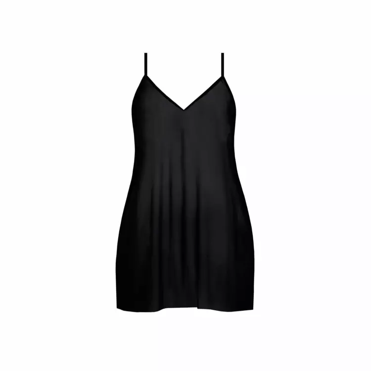SAMYSTH100BLK_SAMANTA MYSTERY H100 NIGHTDRESS BLACK